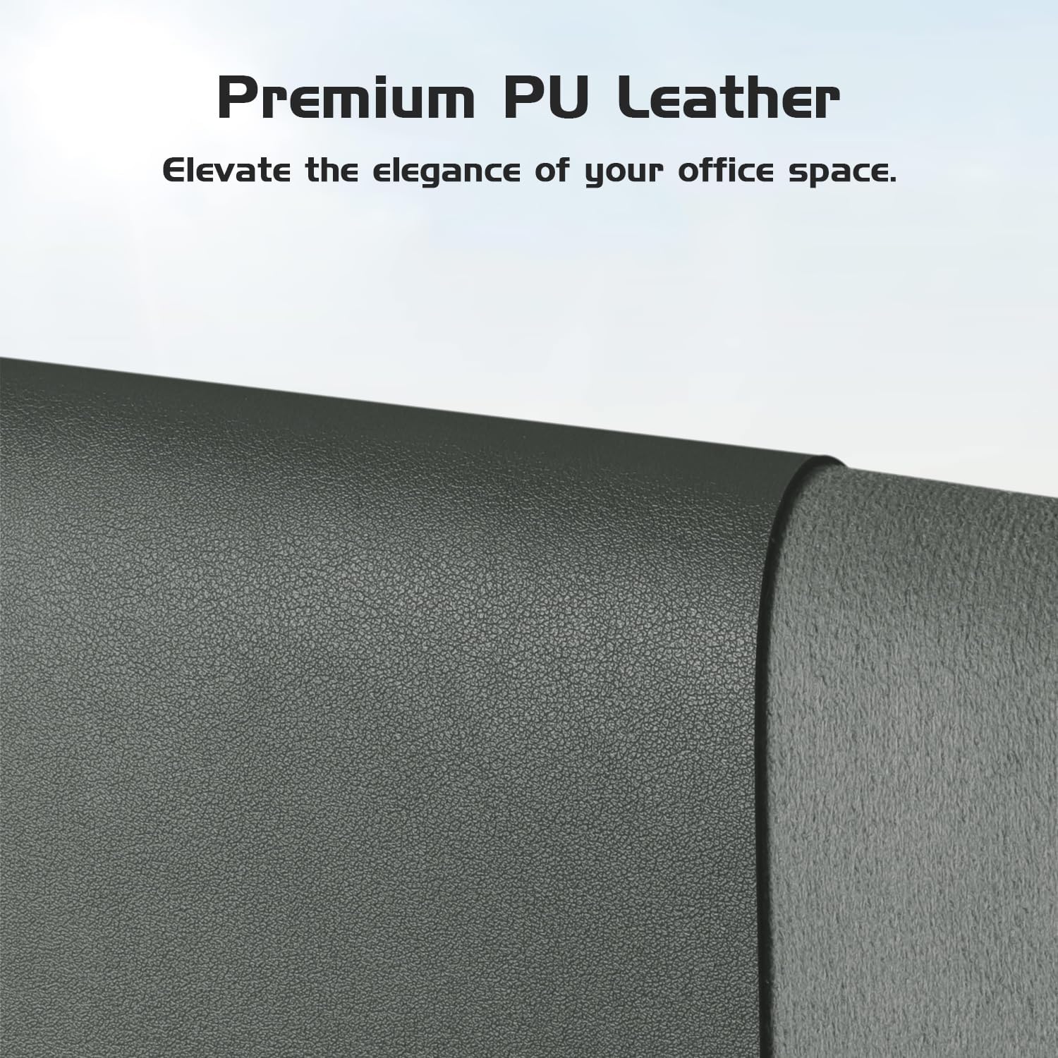 Aothia Leather Desk Pad Protector, Office Desk Mat, Large Mouse Pad, Laptop Desk Pad, Non-Slip PU Leather Desk Blotter, Waterproof Desk Writing Pad for Office and Home (Jungle Green, 47" x 24")