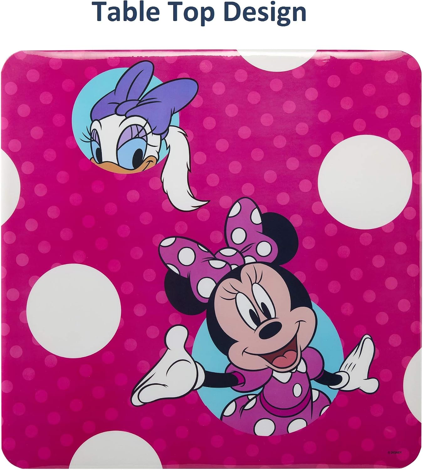 Jakks Pacific Minnie Jr Activity Table Set with One Chairs ,Teal and Red