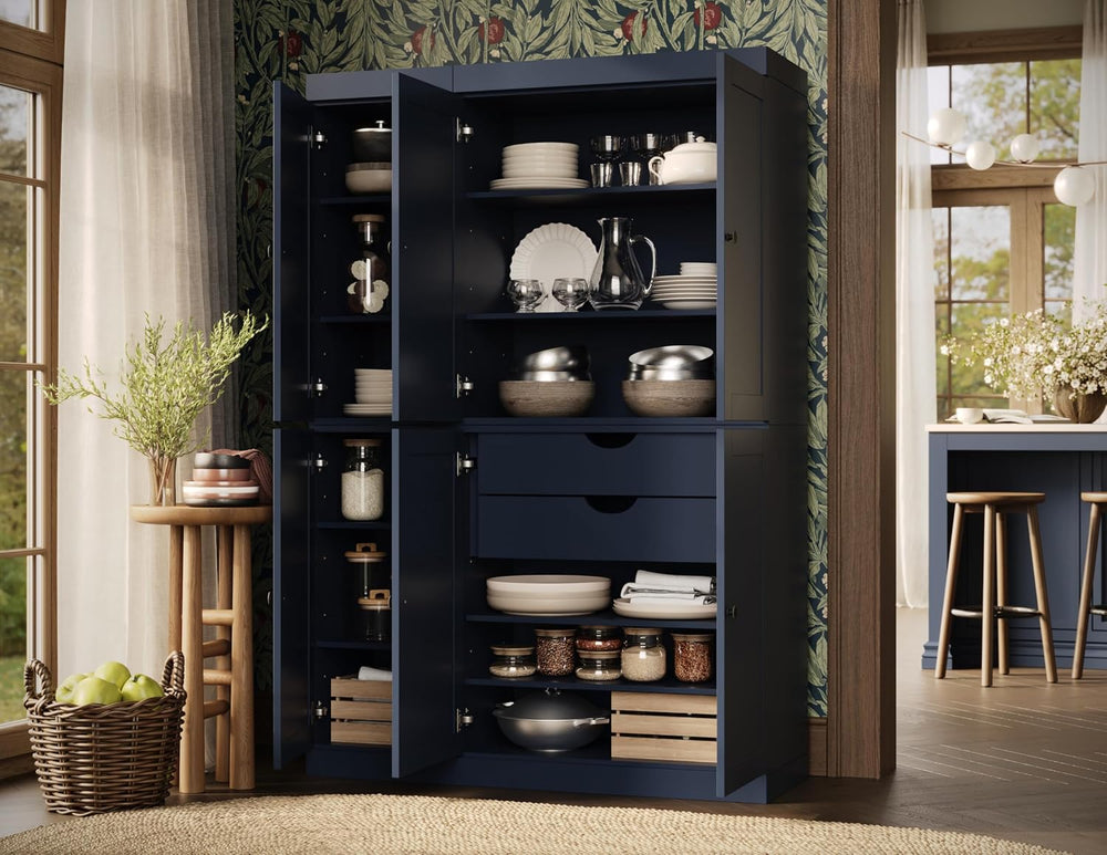 Palace Imports Solid Wood Tall Kitchen Pantry Cabinet - 71.5" H x 48.5&q...