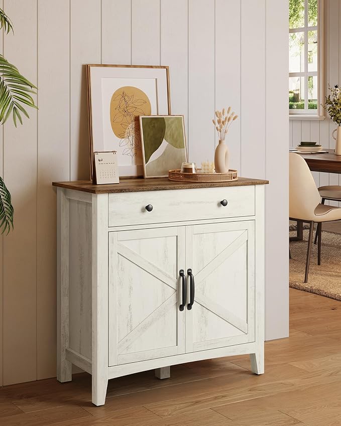 VASAGLE LIRY Collection - Buffet Cabinet, Coffee Bar Cabinet with a Drawer, A...