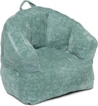 Delta Children - Serta Kids Plush Barrel Toddler Chair, Soft Foam Chair Bean Bag Chair Alternative for Boys and Girls, Cozy Seat for Reading, Watching Cartoons, Playroom Nursery Bedroom, Sage