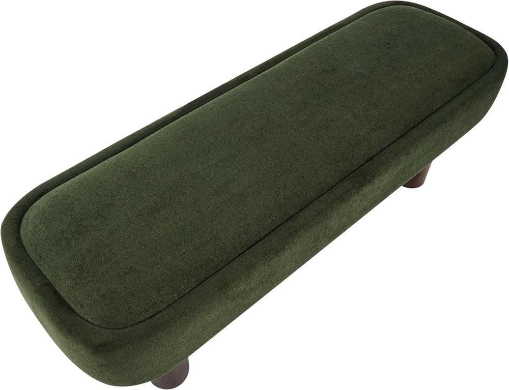 Christopher Knight Home Damas Fabric Upholstered Dining Bench, Wooden Entrywa...