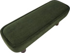 Christopher Knight Home Damas Fabric Upholstered Dining Bench, Wooden Entryway Bench, Long Sofa Footstool for Living Room, Bedroom End of Bed Bench, Olive Green+Walnut