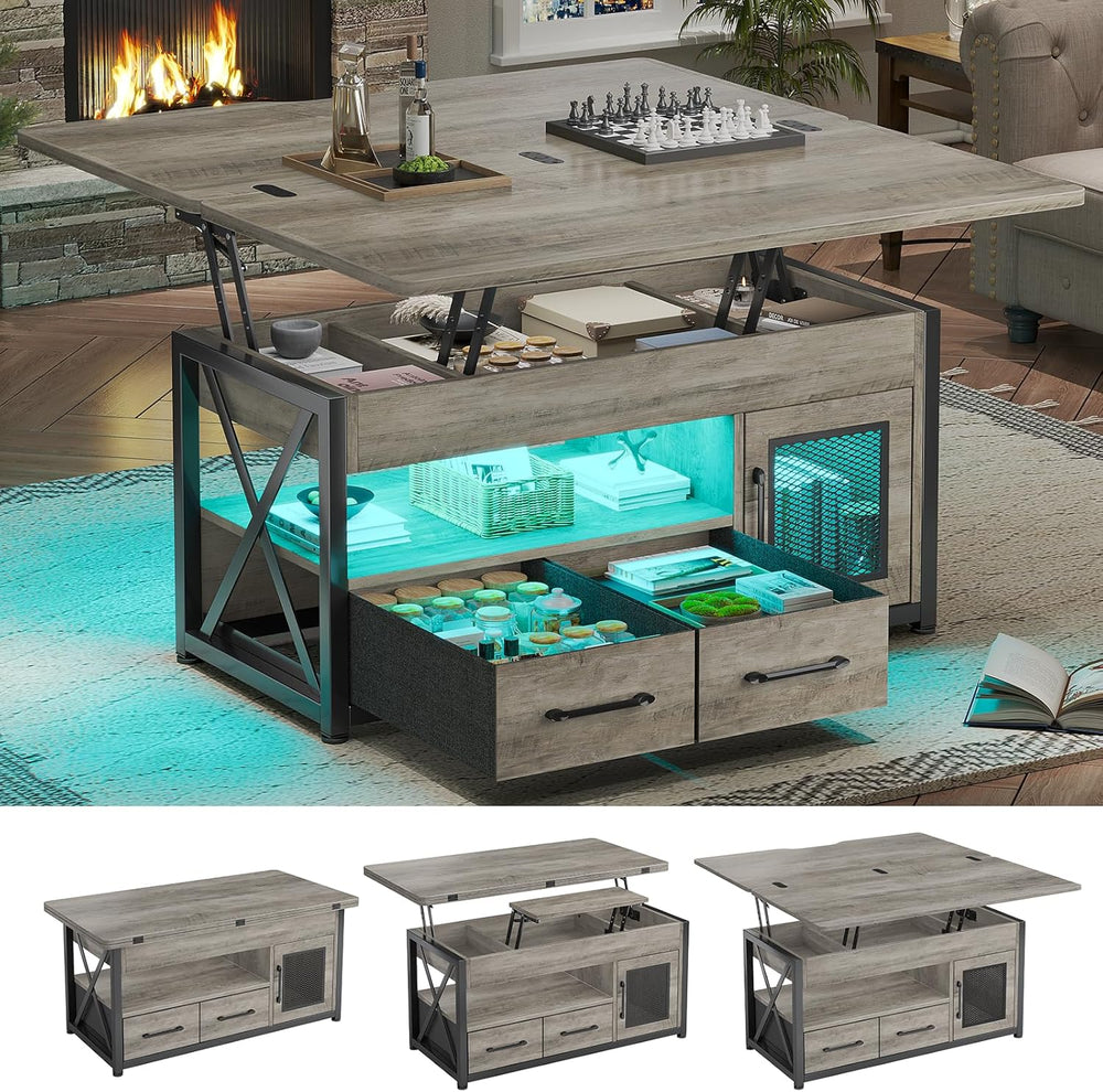 Itaar 40" Lift Top Coffee Table, 4 in 1 Coffee Tables with Storage Cabin...