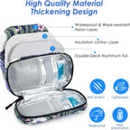 YOUSHARES Insulin Cooler Travel Case - Travel Medicine Cooler Bag for Insulin and Diabetes Supplies Travel, Insulin Case with 2 TSA Approved Gel Ice Pack