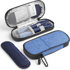 Insulin Cooler Travel Case Diabetic Medication Insulated Cool Organizer with 2 Reusable Ice Packs for Insulin Pen and Other Diabetic Supplies, for the Daily Life and Trip(Blue)