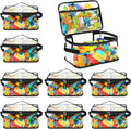 8 Packs Extra Large Toy Storage Bags with Labels, Reusable Clear PVC Board Game Storage, Travel Waterproof Toy Organizer Bags with Name Tag and Manual Pocket for Building Blocks, Puzzle, Kids Books