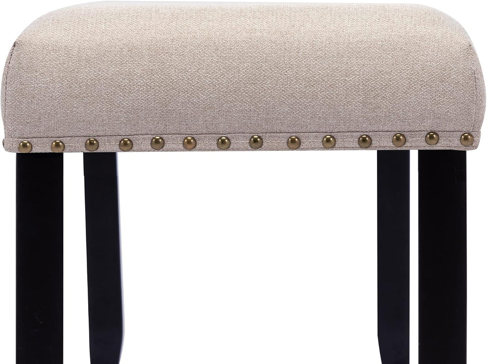 DUHOME Upholstered Entryway Bench, Fabric Bedroom Bench Ottoman Bench End of ...