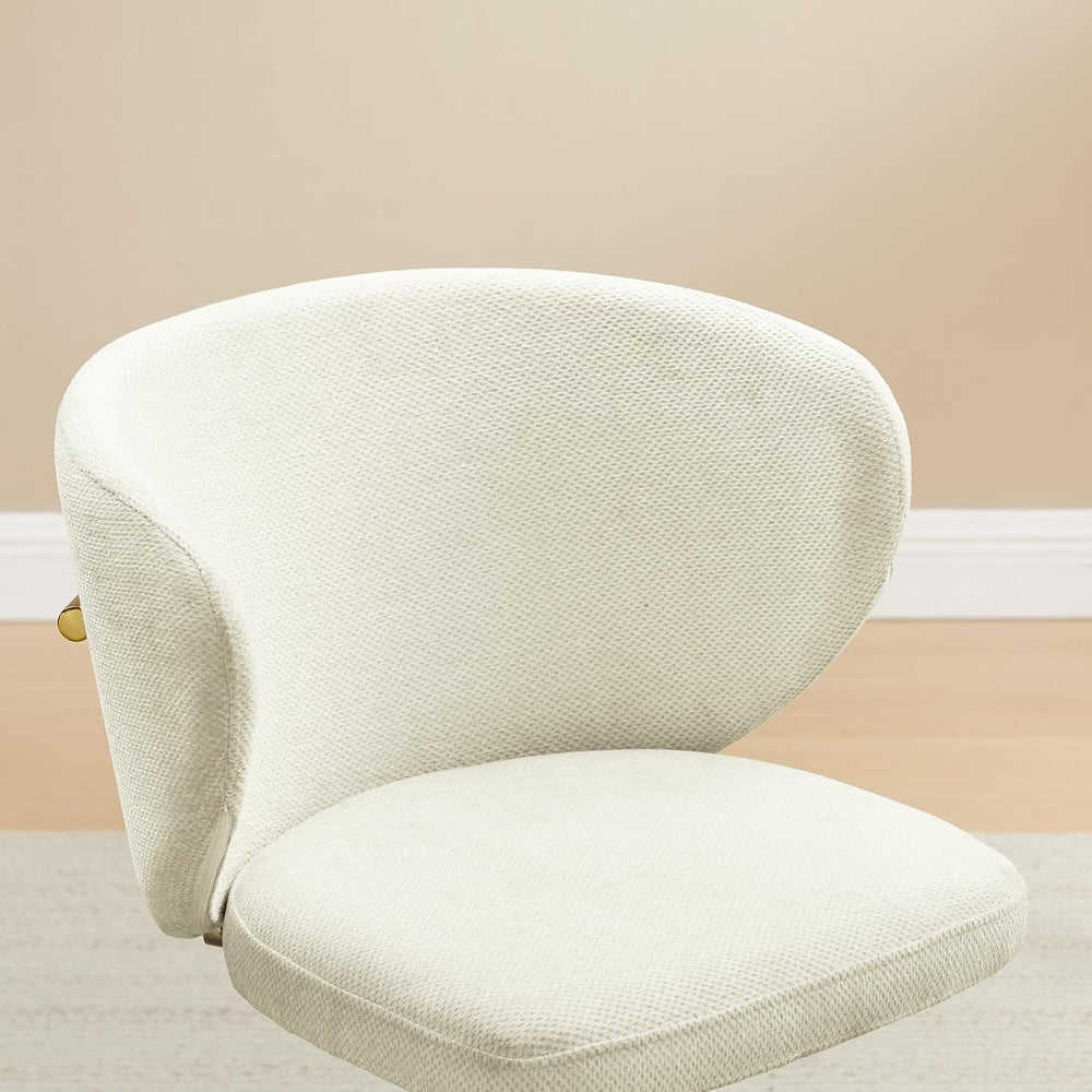 Art Leon Swivel Dining Chairs Set of 2 - Modern Fabric Upholstered Kitchen Di...
