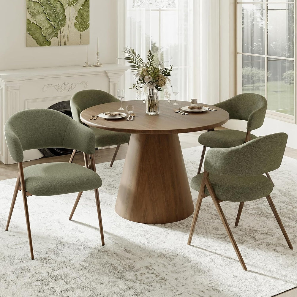 COLAMY Dining Chairs Set of 4, Mid Century Modern Dining Room Kitchen Dinner ...