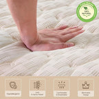 Premium Foam Japanese Futon Floor Mattress Full Size 54"x 80",100% High Density Foam Comfortable Floor Mattress,3.5" Thicken Foldable Sleeping Pad,Dormitory Tatami Mat,for Adult and Kids(White)