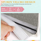 Bedside Storage Caddy/Bedside Hanging Storage Bag for Headboards Bunk Beds Dorm Rooms Book Phone Magazine Holder (2PC Grey)