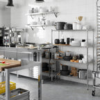 14" Deep x 42" Wide x 54" Height Wire Shelving Kit | 4-Tier | NSF Commercial Storage Rack Unit