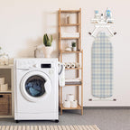 Ironing Board Holder Wall Mount, Laundry Room Organization Storage, White, T&V Shaped Space Saving Ironing Board Hanger for Laundry Room Decor and Accessories