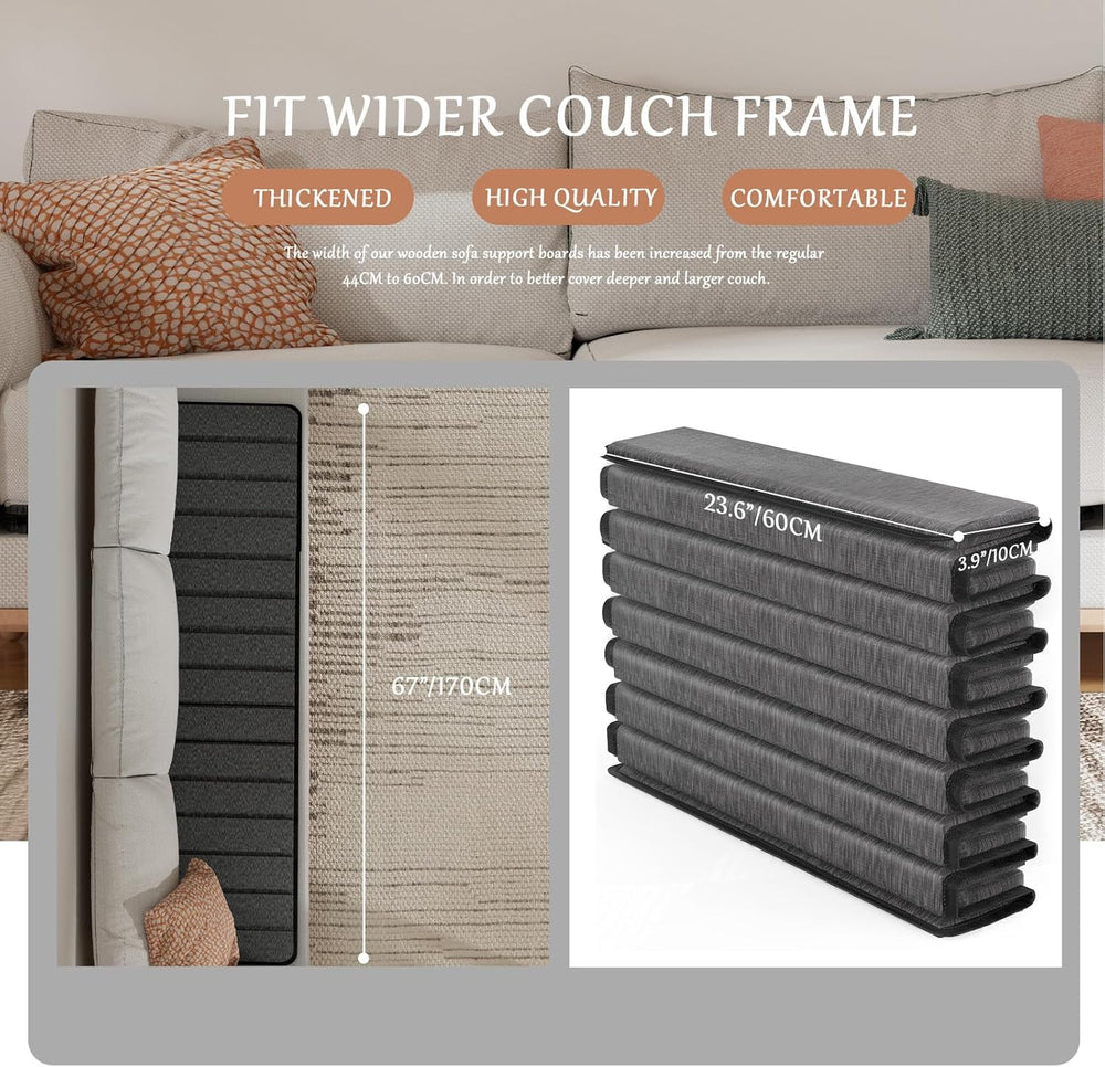 Heavy Duty Couch Cushion Support Board for Sagging Sofa, 24" x 70" ...