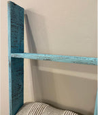 BARNWOODUSA Reclaimed Wood Bookcase Ladder 5 Foot, 5-Foot, Turqouise | Instant Style Upgrade: Elevate your space with a chic, classic blanket storage solution!
