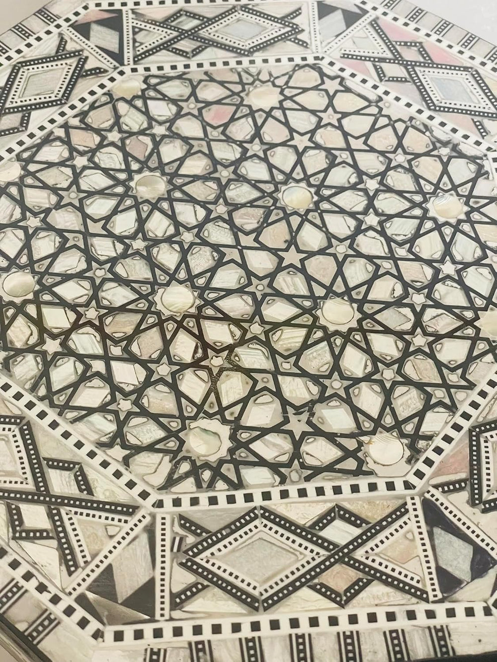 Morrocan Table Design Mother of Pearl Inlaid,Arabic Side Corner cofee Table f...