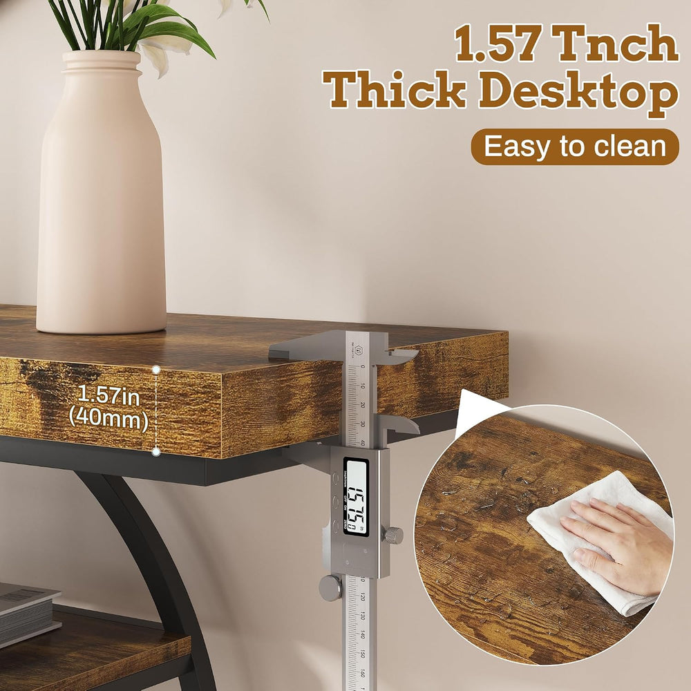 Entryway Table for Foyer,41.3 Inch Industrial Narrow Console Table,Accent Dec...