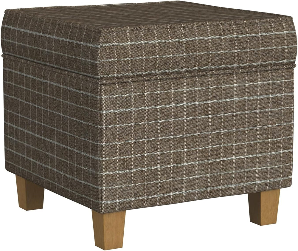 Homepop Home Decor Classic Square Storage Ottoman with Lift Off Lid | Ottoman...