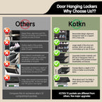 10 Tier Over The Door Organizer - Heavy Duty Hanging Storage Rack with Sturdy Oxford Fabric, Holds 20+ Pairs of Footwear, Boots & Sneakers, Saves 50% Closet Space (Black)