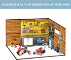 10x8 FT Wood Storage Shed, Outdoor Storage Shed with Lockable Door, Window & Vents, Waterproof Wooden Metal Tool Storage for Garden, Lawn, Backyard, Patio