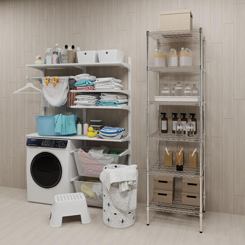 24" Deep x 24" Wide x 74" Height Wire Shelving Kit | 6-Tier | NSF Commercial Storage Rack Unit