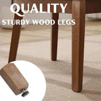 Modern Dining Chairs Set of 2, Comfortable Velvet Fabric Upholstered Kitchen Side Chairs with Back and Wood Legs for Living Room, Khaki