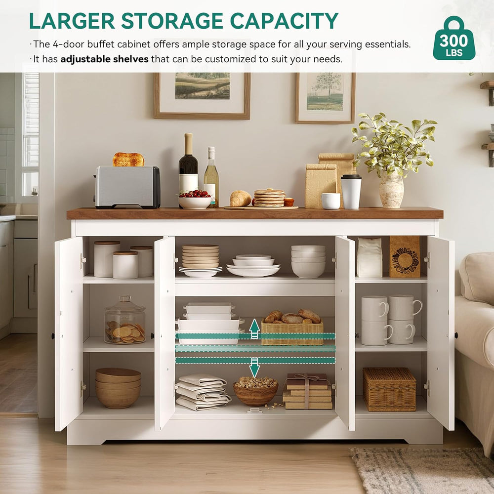YITAHOME Sideboard Buffet Cabinet with Storage, 59" Buffet Storage with ...