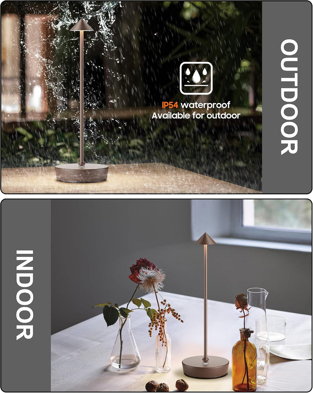 Cordless Table Lamp Rechargeable 6000mAh Battery Outdoor LED Light