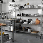 24" Deep x 60" Wide x 64" Height Wire Shelving Kit | 4-Tier | NSF Commercial Storage Rack Unit