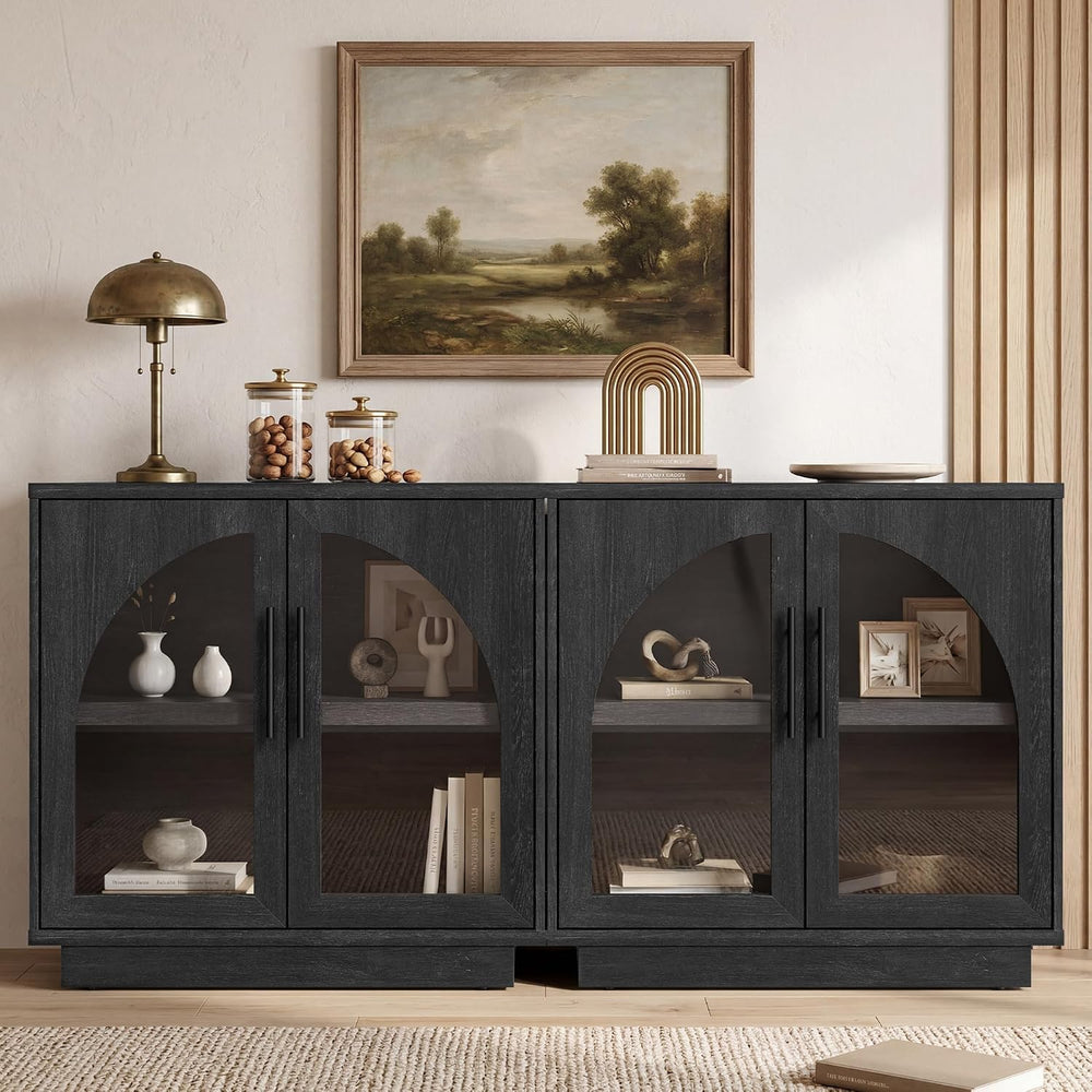 Fatmok Modular Entertainment Center & Buffet Cabinet, Extra Long Sideboar...