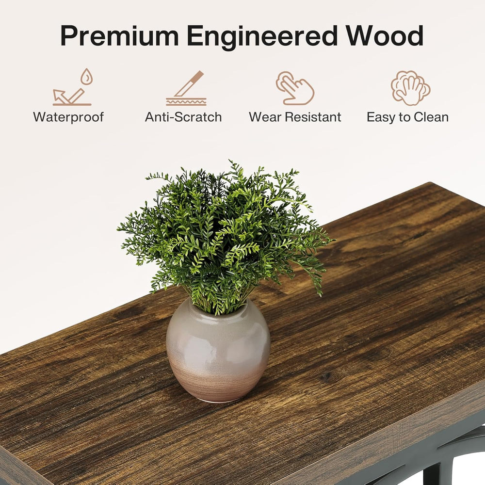 Tribesigns 25-Inch End Table for Living Room, Small Side Table with 4-Tier St...