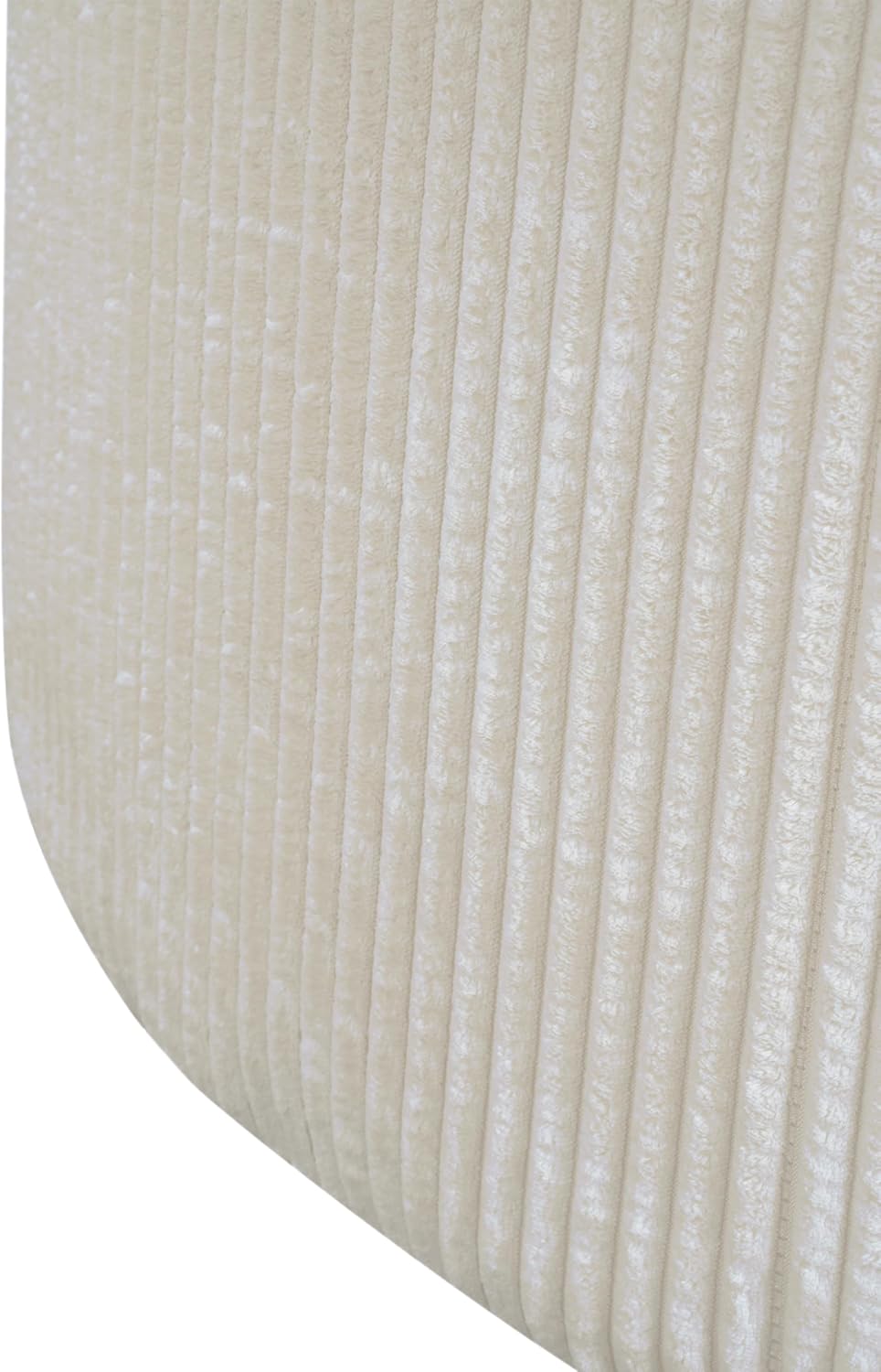 Merax 30.25" Modern Upholstered Round Corduroy Ottoman, Multifunctional ...