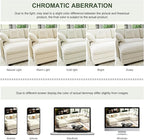 146" Cloud Couch Sectional, U Shaped Modular Sectional Sofa, 4-Seat Deep Seat Couch with 6 Removable Washable Pillows and 2 Ottoman for Living Room, Bedroom, Apartment, Beige