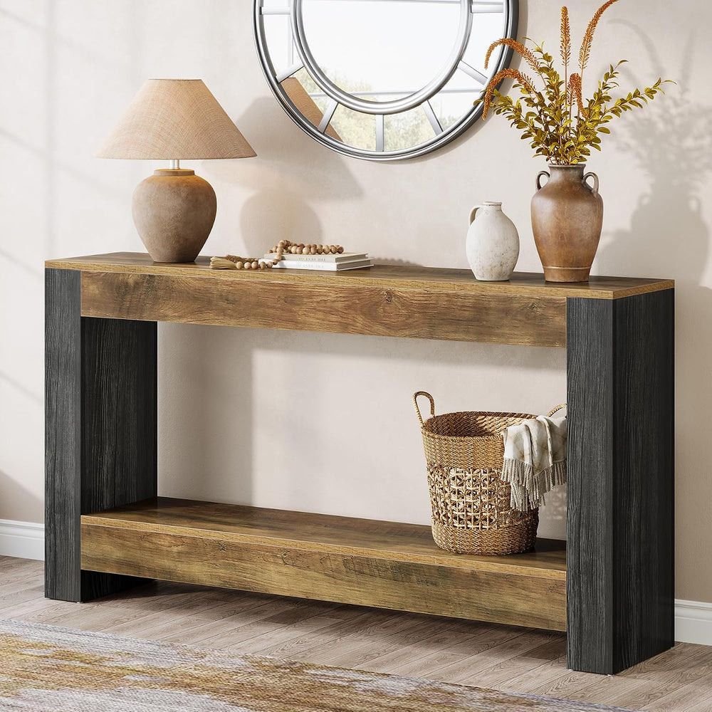 Tribesigns 63-Inch Long Console Table for Entryway, Farmhouse Wood Sofa Table...