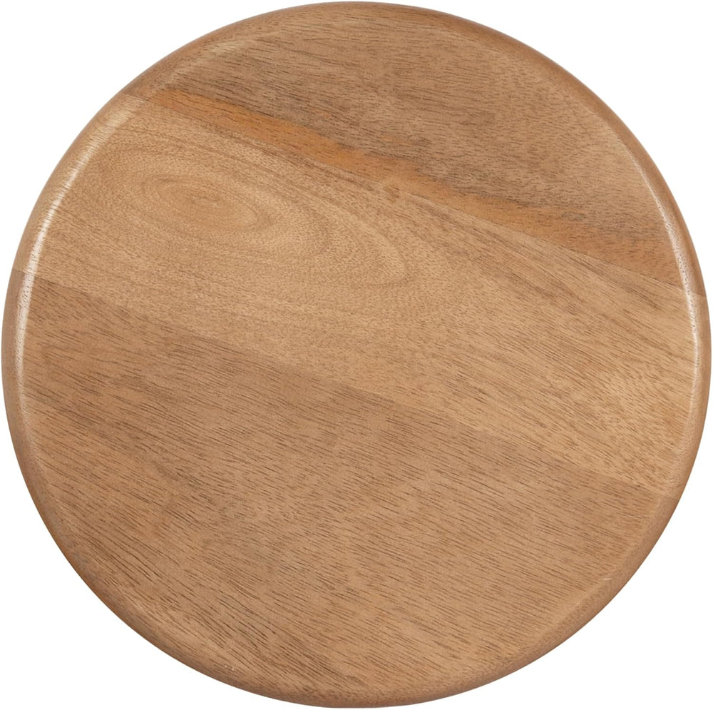 Kate and Laurel Avenal Modern Round Mango Wood Drink Table, 9 x 9 x 22, Natur...