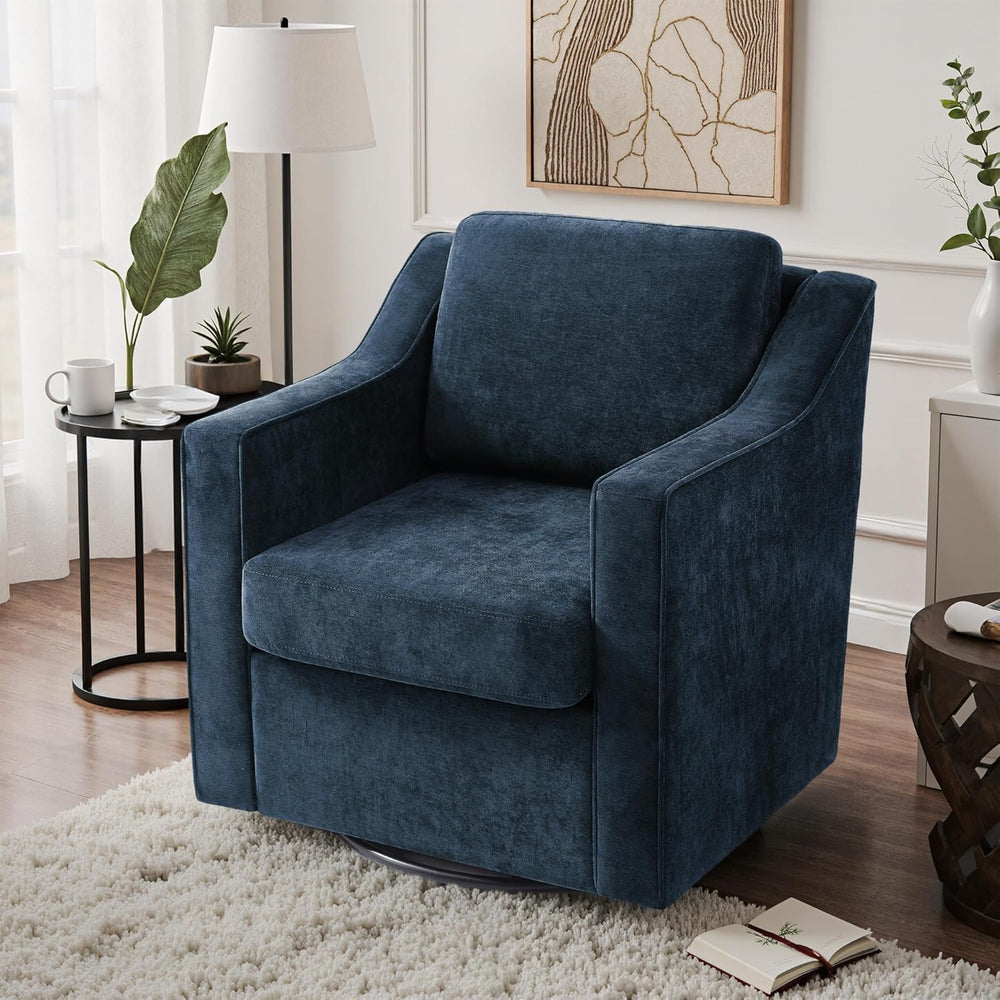 Swivel Accent Chairs Set of 2, Chenille Upholstered Armchair for Living Room,...