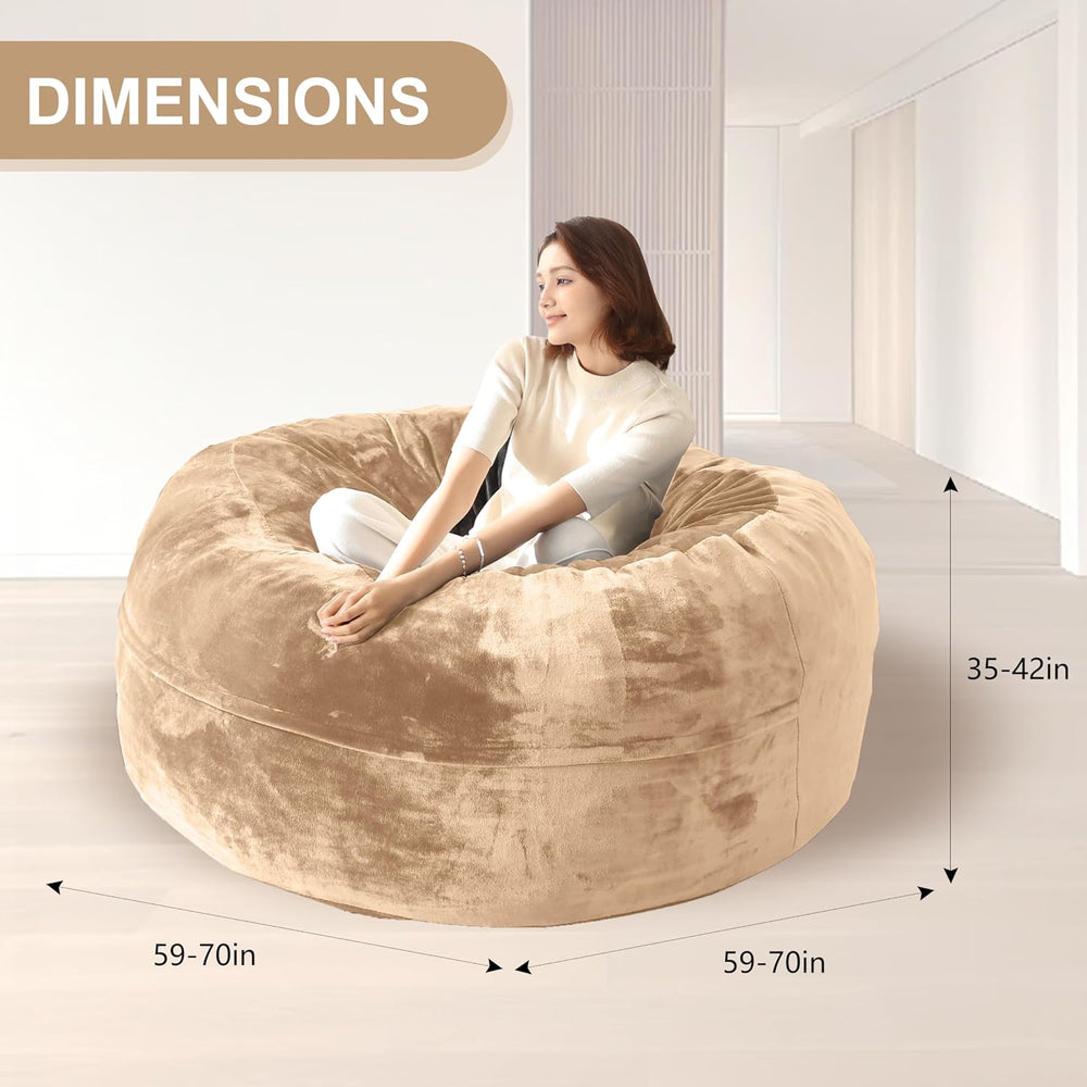 Bean Bag Chair for Adults Soft Comfy Bean Bag for Adults, Cozy Reading Chair,...
