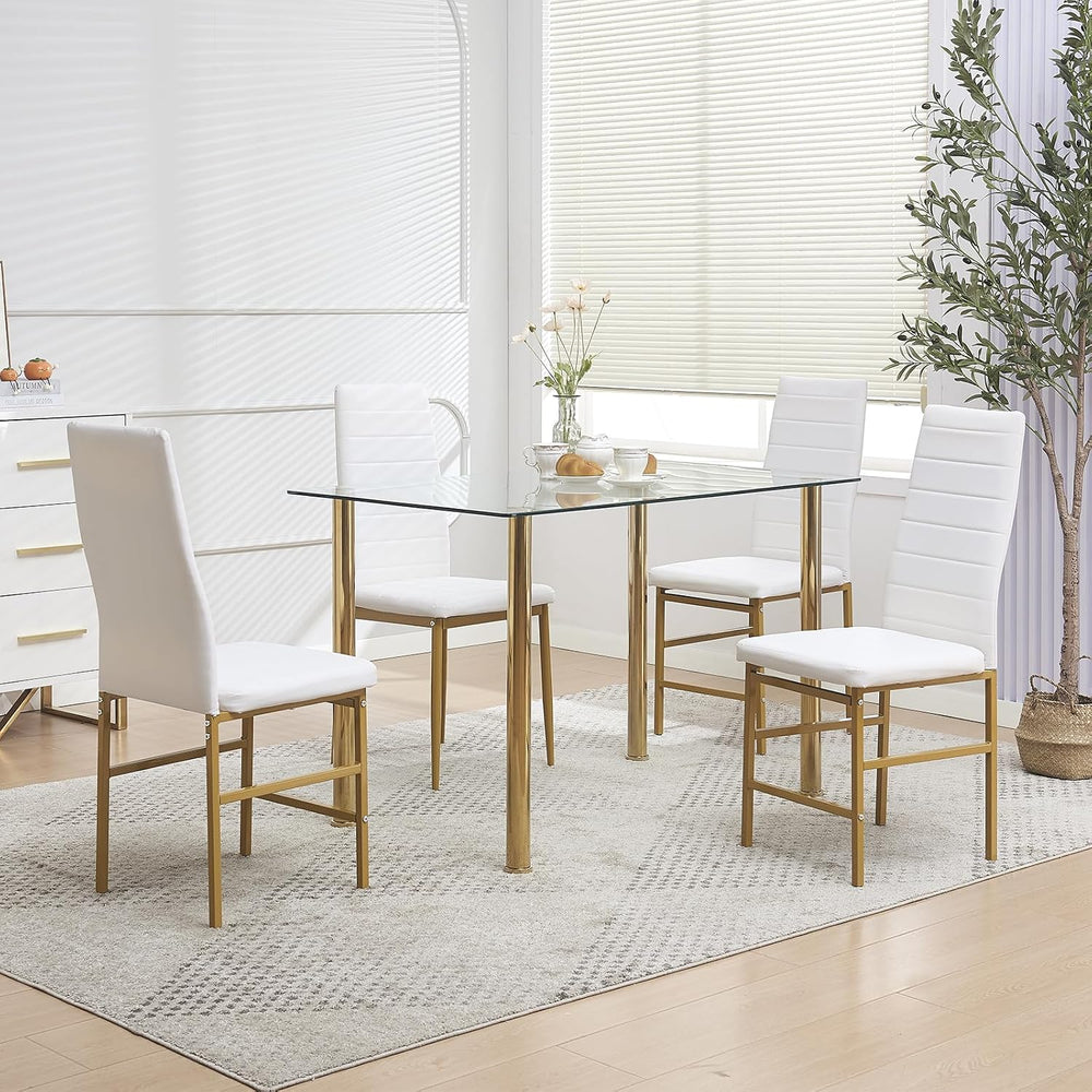Dining Chairs Set of 4 Kitchen Chairs Armless Side Chair for Livign Room Dinn...