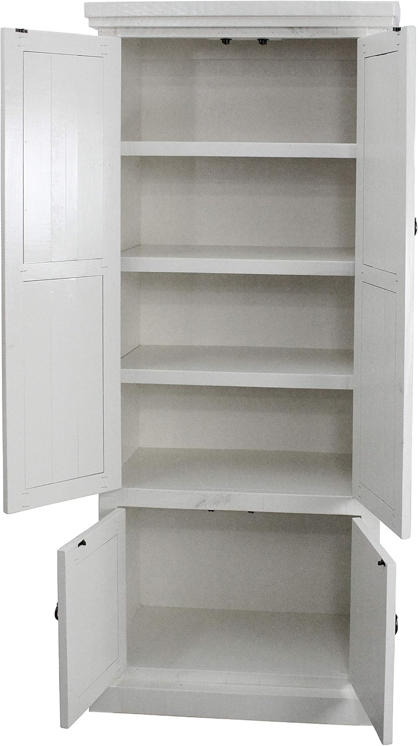 American Heartland Rustic Double Door Pantry, Bright White