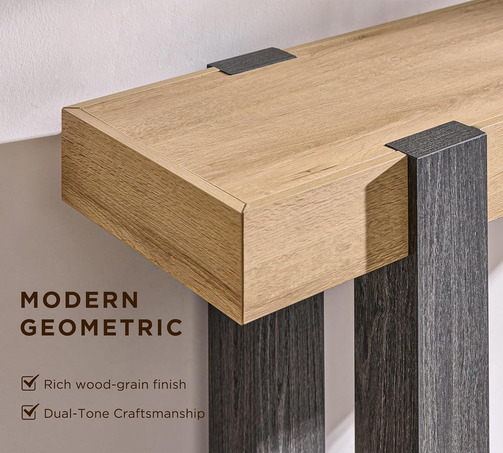 OKD Modern Farmhouse Entryway Table with 2 Drawers, 63" Wooden Console T...