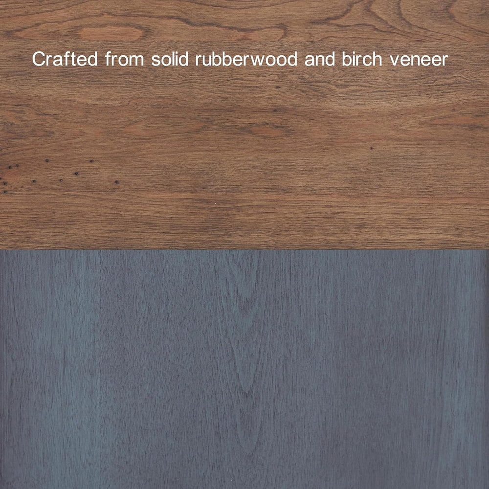 84" High Kitchen Sideboard, Wooden Storage Cabinet, No Assembly Required...