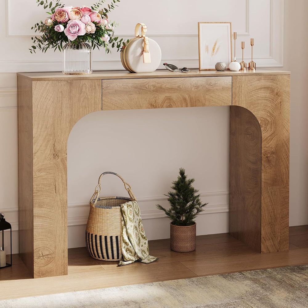 GarveeHome 47" Console Table with Storage Drawer,Sofa Table Behind Couch...