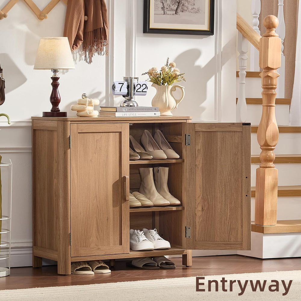 Joaxswe Sideboard Buffet Cabinet with Storage, 31.5" Arc-Shaped Credenza...