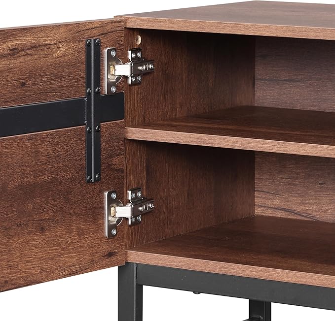 WAMPAT Modern TV Stand for TVs Up to 75 Inch, 2-in-1 Entertainment Center Med...