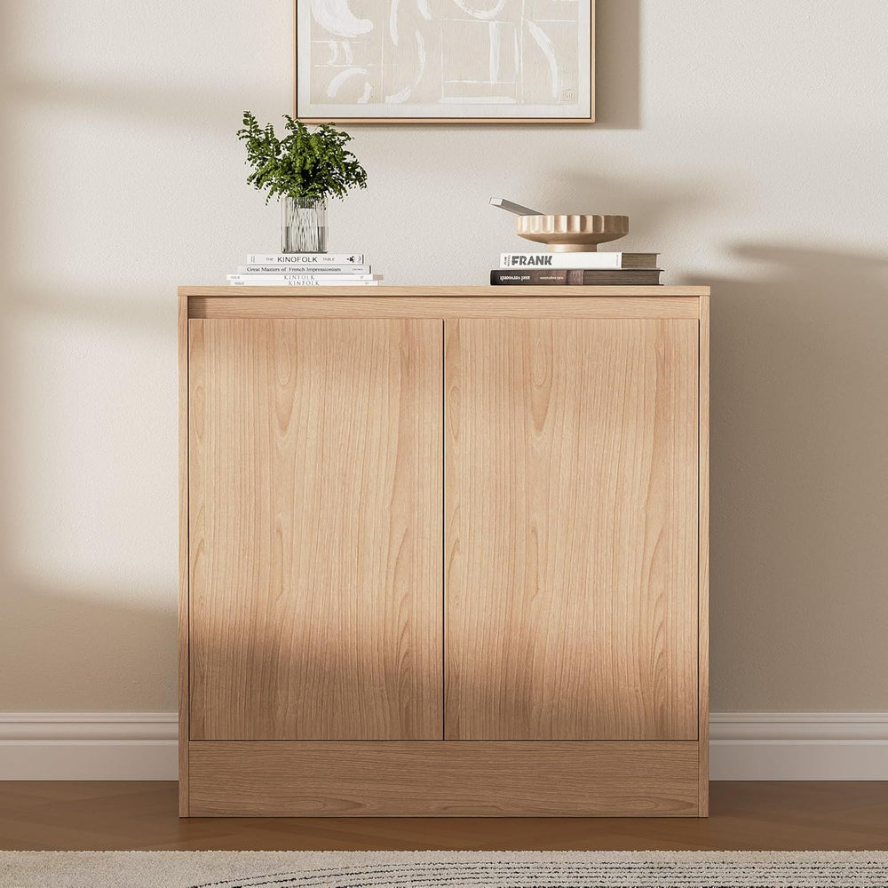 Housoul Buffet Cabinet with Storage, Coffee Bar Cabinet with 2 Doors and Adju...