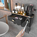 iHave Toothbrush Holders for Bathrooms - Upgrade Wall Mounted Toothbrush Holder with Toothpaste Dispenser - 3 Cups, Large Capacity Tray - Bathroom Accessories & Bathroom Storage