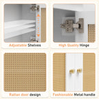 Over The Toilet Storage Cabinet, Behind Toilet Bathroom Organizer with Adjustable Shelves, Above Toilet Organizers with Barn Door, Space Saver for Restroom, Bathroom, Laundry