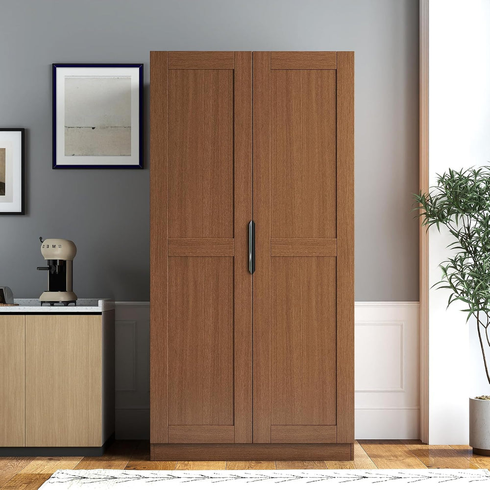 Runboll Kitchen Pantry Cabinet, Storage Cabinet Buffet Cabinet with Doors and...