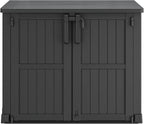 NUNU LAB Outdoor Storage Cabinet 36 Cu.Ft Garden Storage Shed Waterproof Lockable for Garden Hoses, Generator, and Lawn Mower